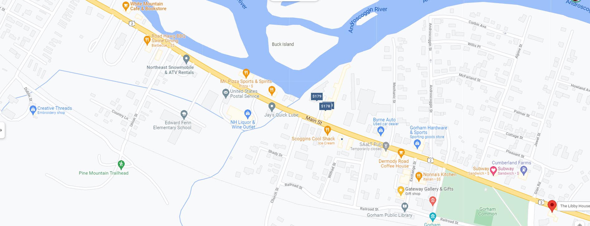 Map near hostel